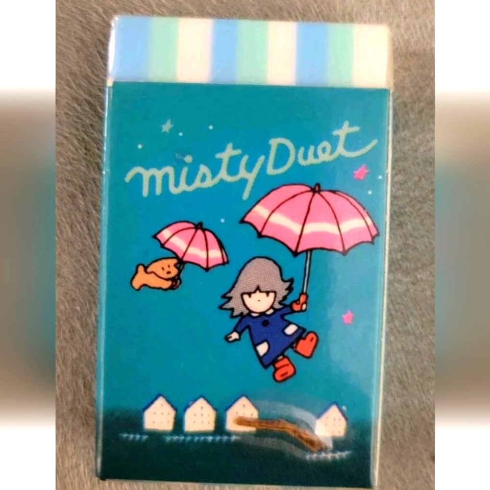 NEW Vintage Eraser Misty Duet Nonko & Kunkun Novelty Japanese Legend Co Cartoon